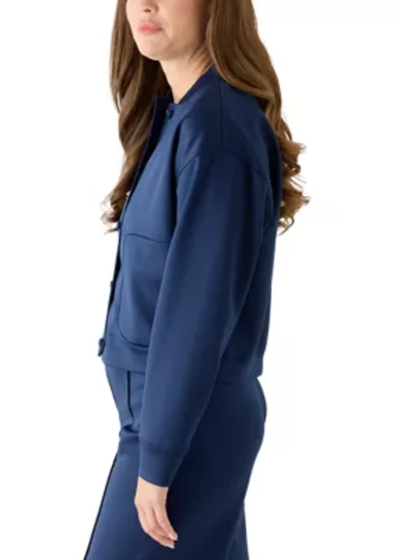 Petite Printed Bomber Jacket