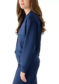 Petite Printed Bomber Jacket