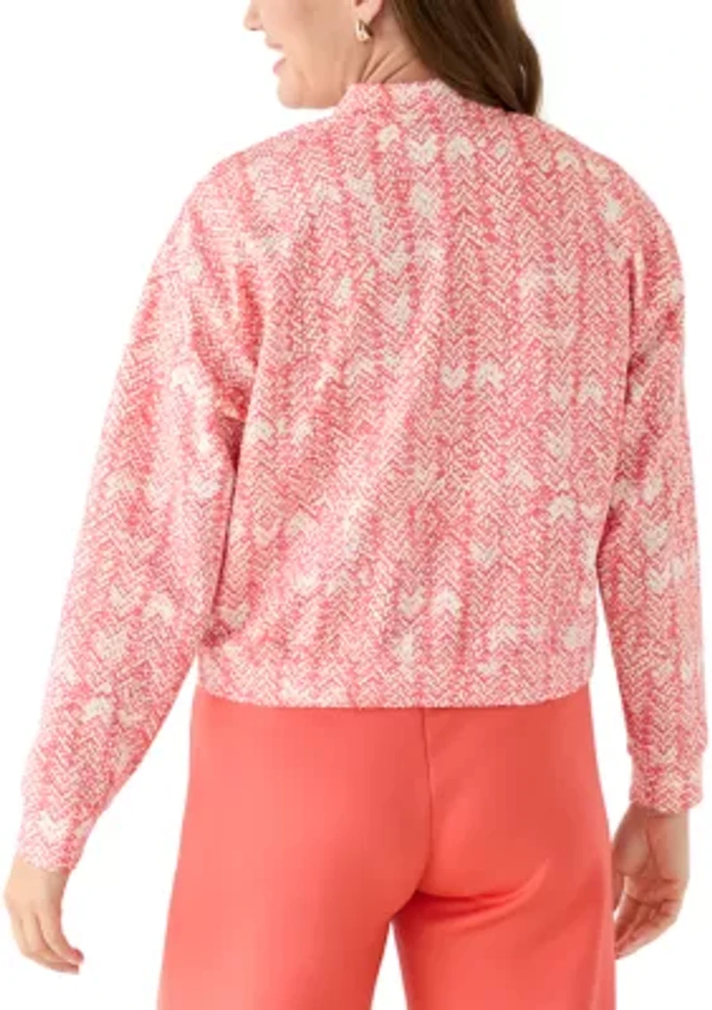 Petite Printed Bomber Jacket