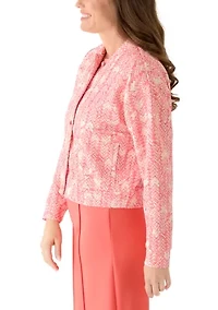 Petite Printed Bomber Jacket