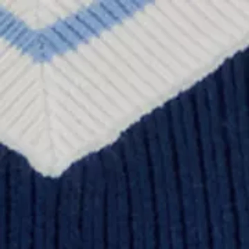 Petite Tipped Varsity Sweater