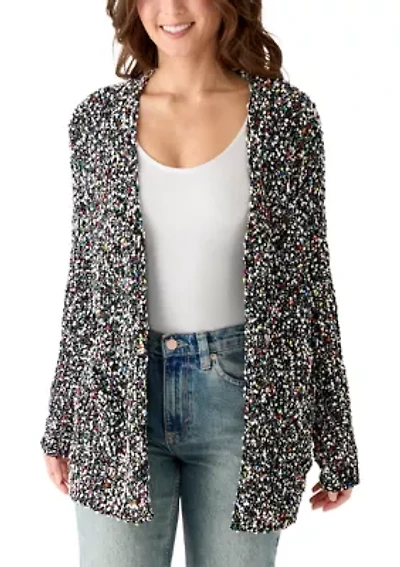 Petite Fever Confetti Chenille Cardigan