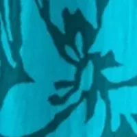 Petite Puff Sleeve Tropical Print Top