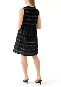 Petite Printed Gauze Mini Dress