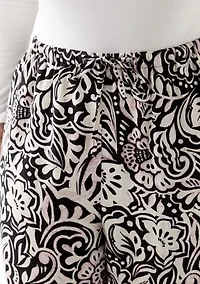 Women's Plus Pull On Printed Pants