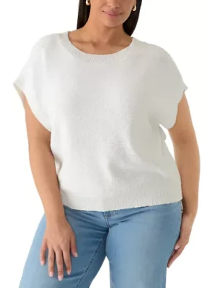 Plus Short Sleeve Dolman Sweater