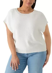 Plus Short Sleeve Dolman Sweater
