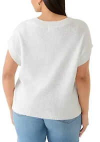 Plus Short Sleeve Dolman Sweater
