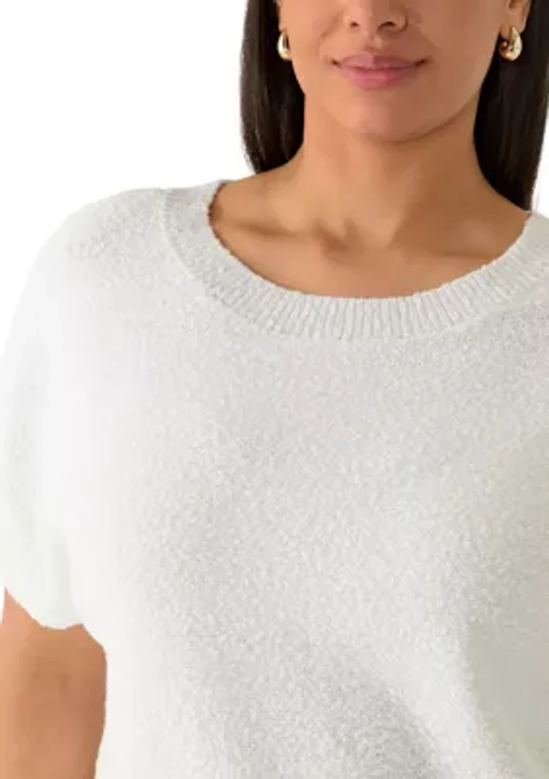Plus Short Sleeve Dolman Sweater