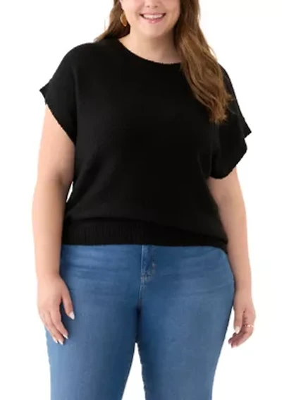 Women's Short Sleeve Dolman Sweater