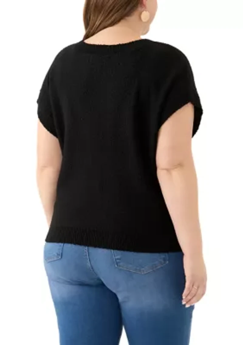 Women's Short Sleeve Dolman Sweater