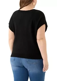 Women's Short Sleeve Dolman Sweater