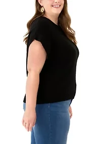 Women's Short Sleeve Dolman Sweater