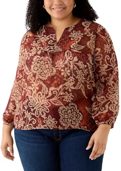 Women's Printed Woven Blouse