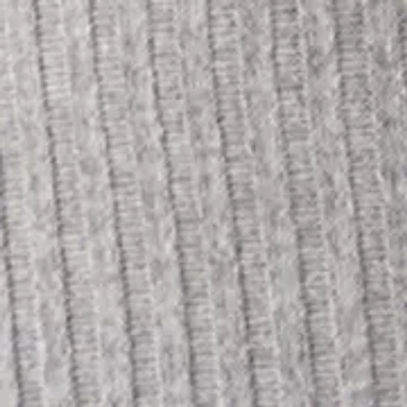 Plus Crew Neck Hatchi Ribbed Knit Top