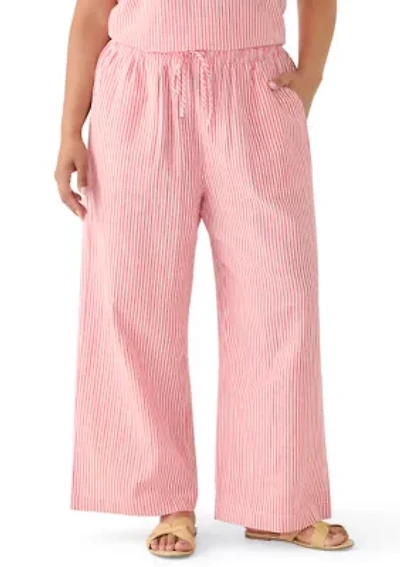 Plus Print Drawstring Pants