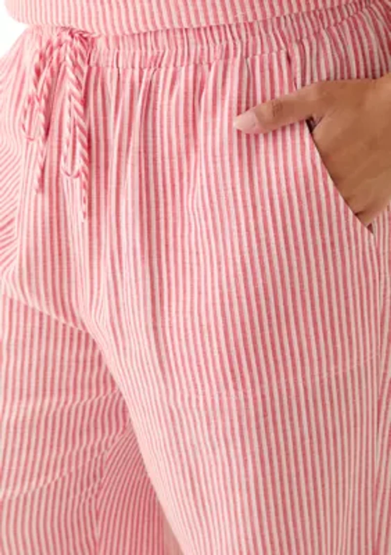 Plus Print Drawstring Pants