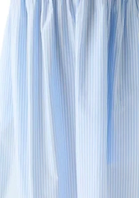 Plus Sleeveless Knit-Woven Striped Midi Dress