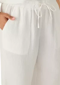 Plus Solid Elastic Pants