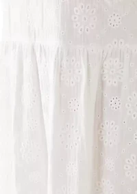 Plus Sleeveless Eyelet Midi Dress