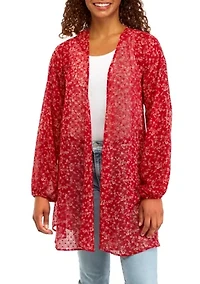 Juniors' Printed Kimono