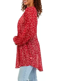 Juniors' Printed Kimono