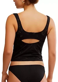 Full Bloom Eyelet Cami