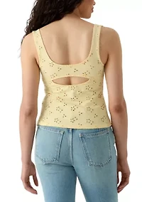 Full Bloom Eyelet Cami