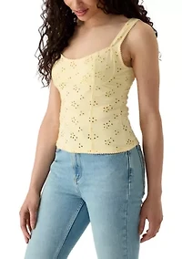 Full Bloom Eyelet Cami