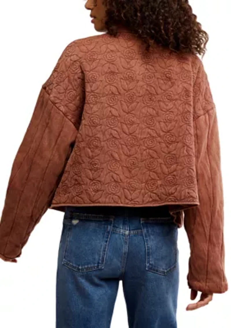 Rose Zip-Up Sweatshirt