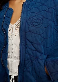 Rose Zip-Up Sweatshirt