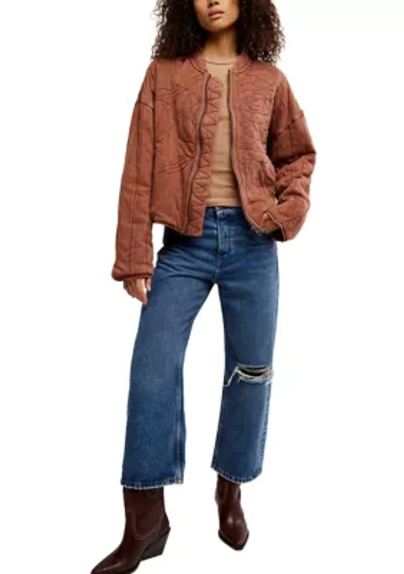 Rose Zip-Up Sweatshirt