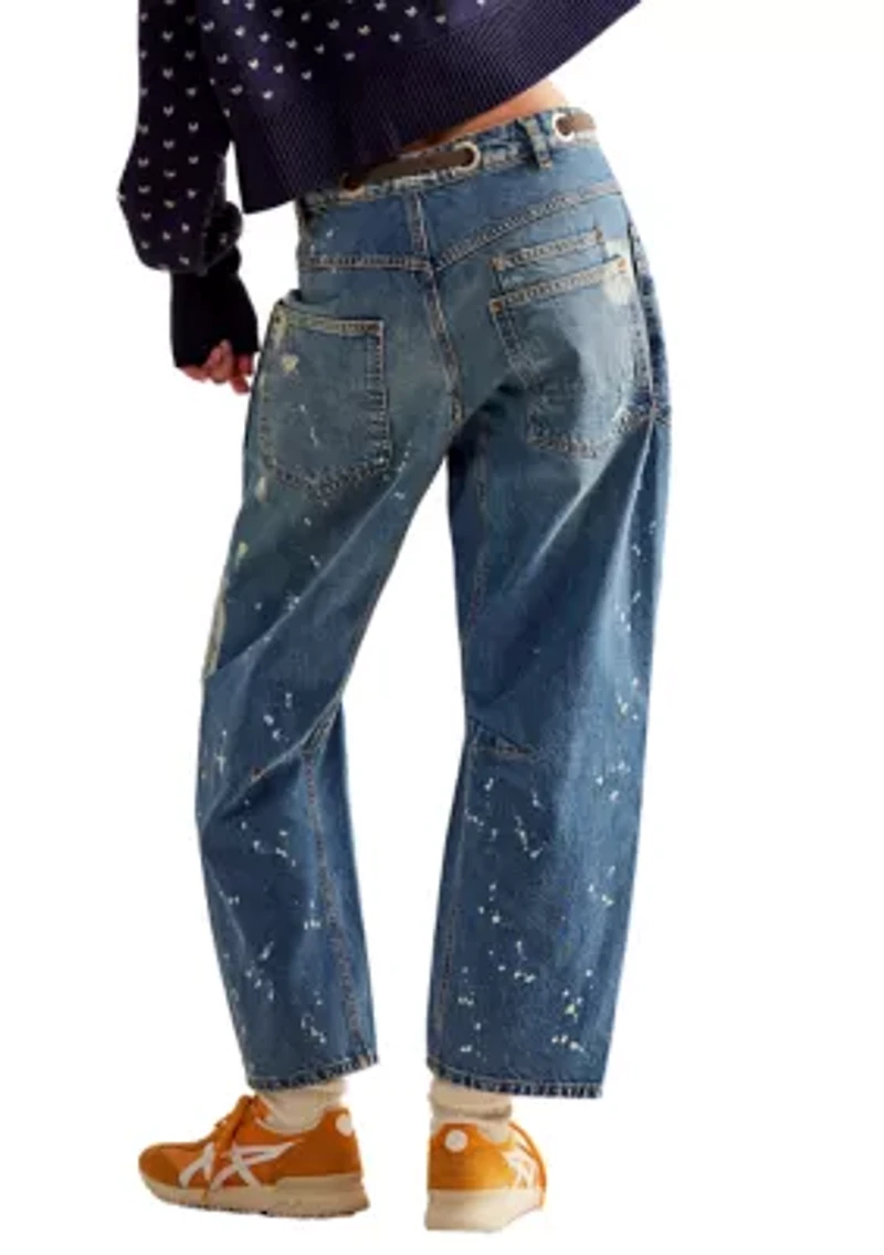 We The Free Moxie Low Slung Pull On Barrel Jeans