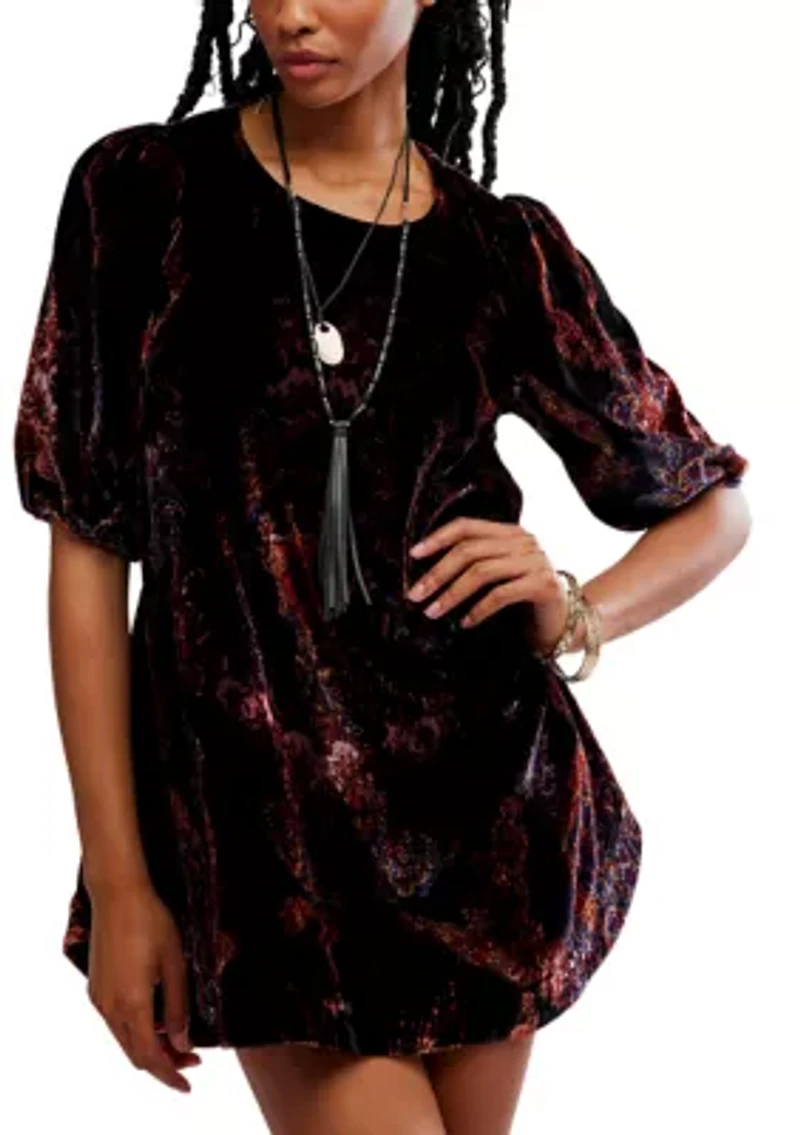 Maye Printed Velvet Tunic