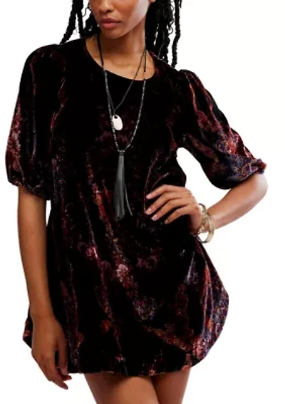 Maye Printed Velvet Tunic