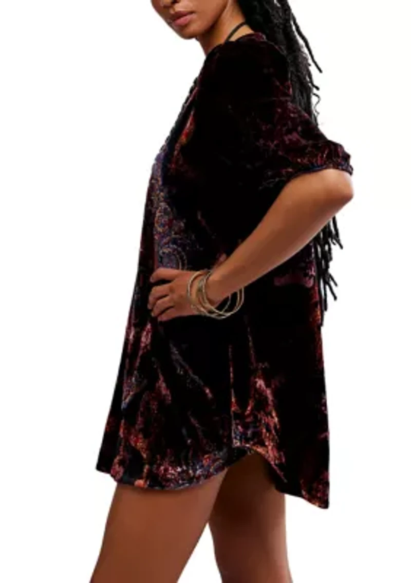 Maye Printed Velvet Tunic