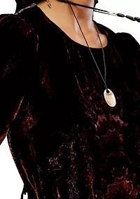 Maye Printed Velvet Tunic