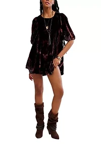 Maye Printed Velvet Tunic