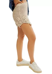 Flora Crochet Mini Skirt