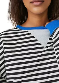 Classic Striped Oversized Crewneck