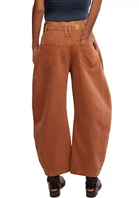 We The Free Good Luck Mid-Rise Barrel Jeans