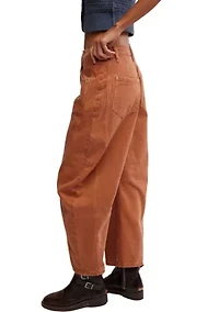 We The Free Good Luck Mid-Rise Barrel Jeans