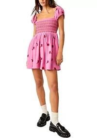 Tory Embroidered Mini Dress