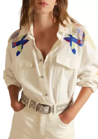 We The Free Take Flight Embroidered Shirt