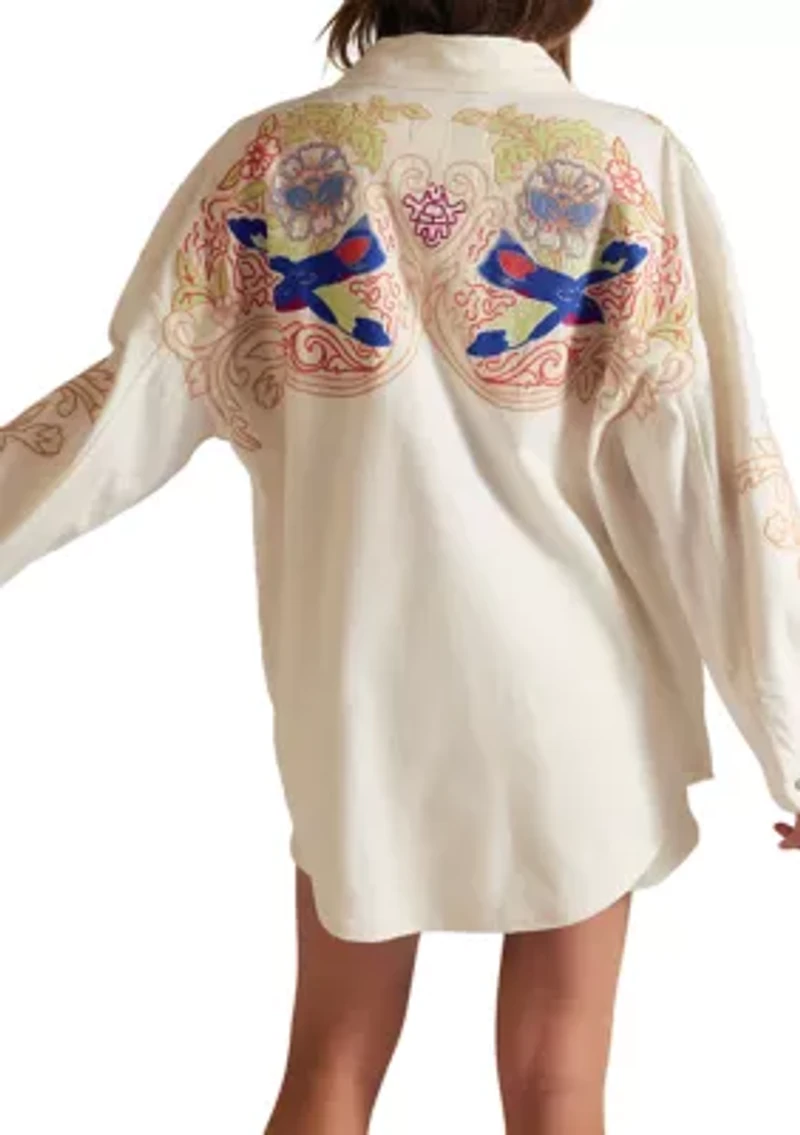 We The Free Take Flight Embroidered Shirt