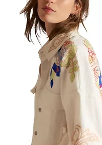 We The Free Take Flight Embroidered Shirt