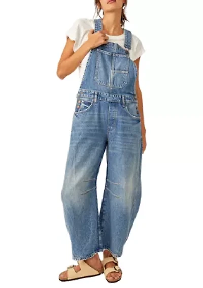 We The Free Good Luck Barrel Overalls