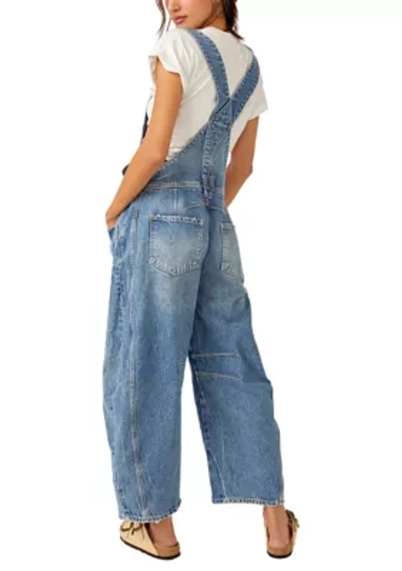 We The Free Good Luck Barrel Overalls