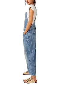 We The Free Good Luck Barrel Overalls