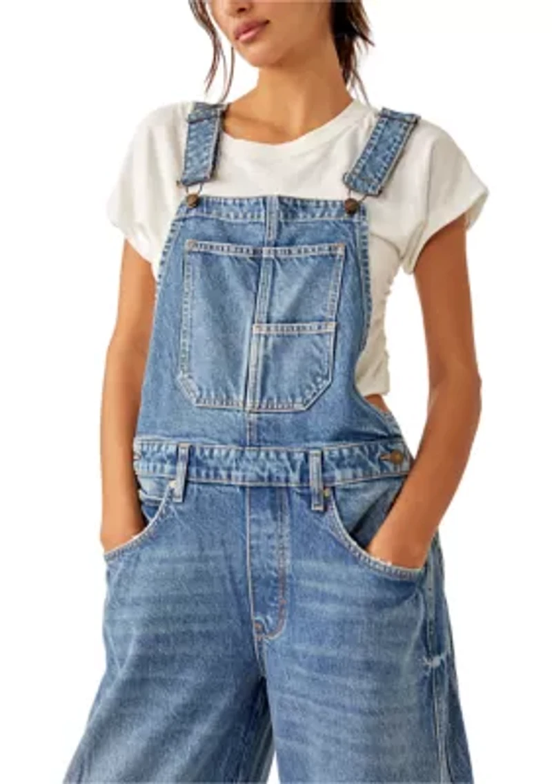We The Free Good Luck Barrel Overalls